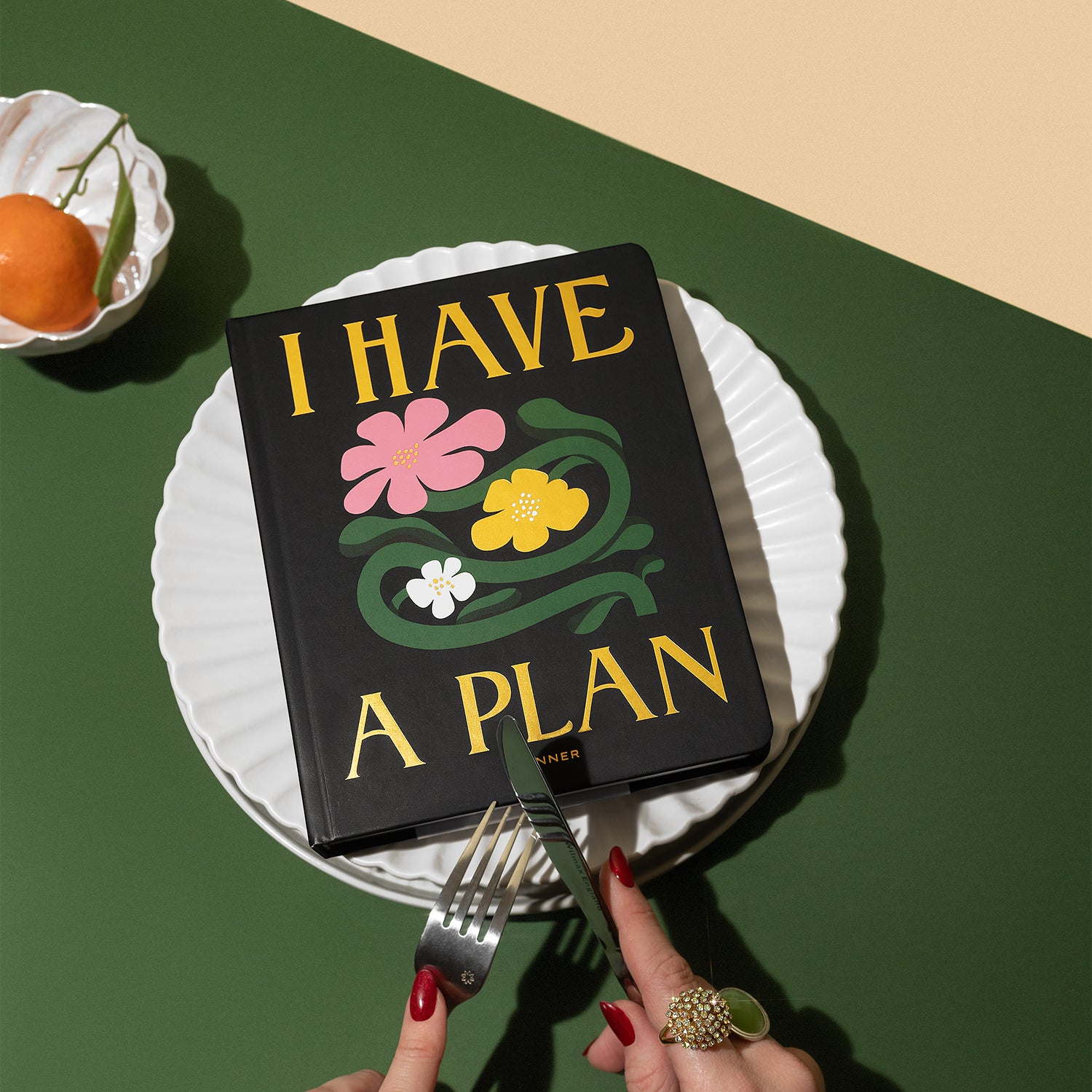 Блокнот для планування "I HAVE A PLAN" квіткова абстракція