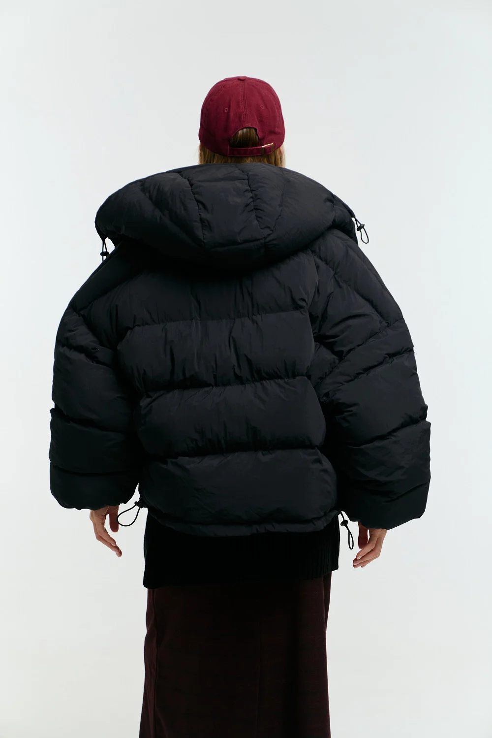 Пуховик «Fluff» mini чорний