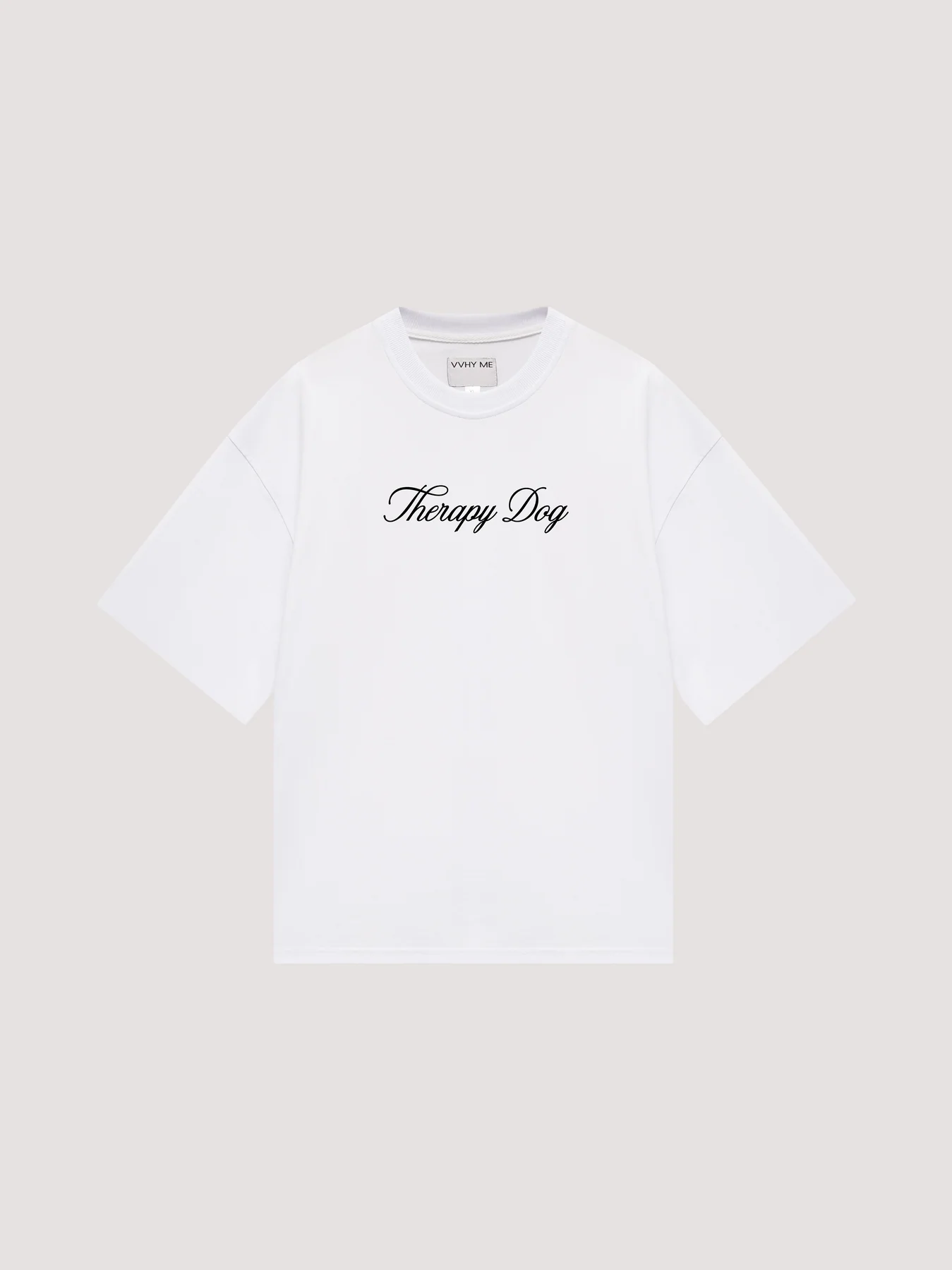 Біла оверсайз футболка “Therapy dog”
